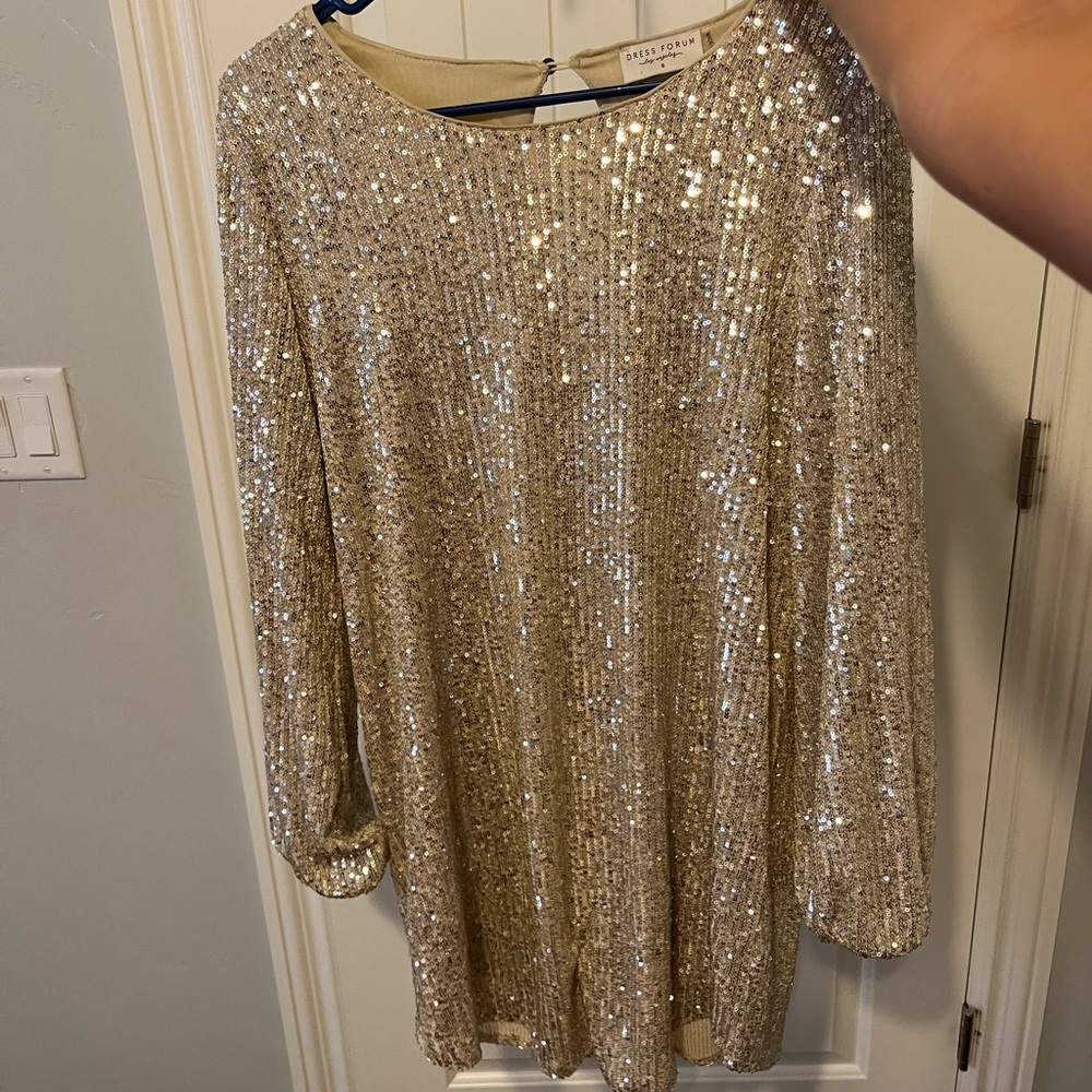 GOLD SEQUIN DRESS